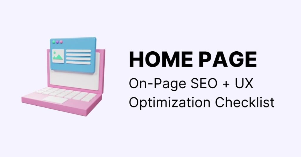 home-page-on-page-checklist home page on-page seo checklist