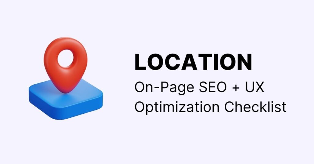 location-on-page-checklist location page on-page seo checklist