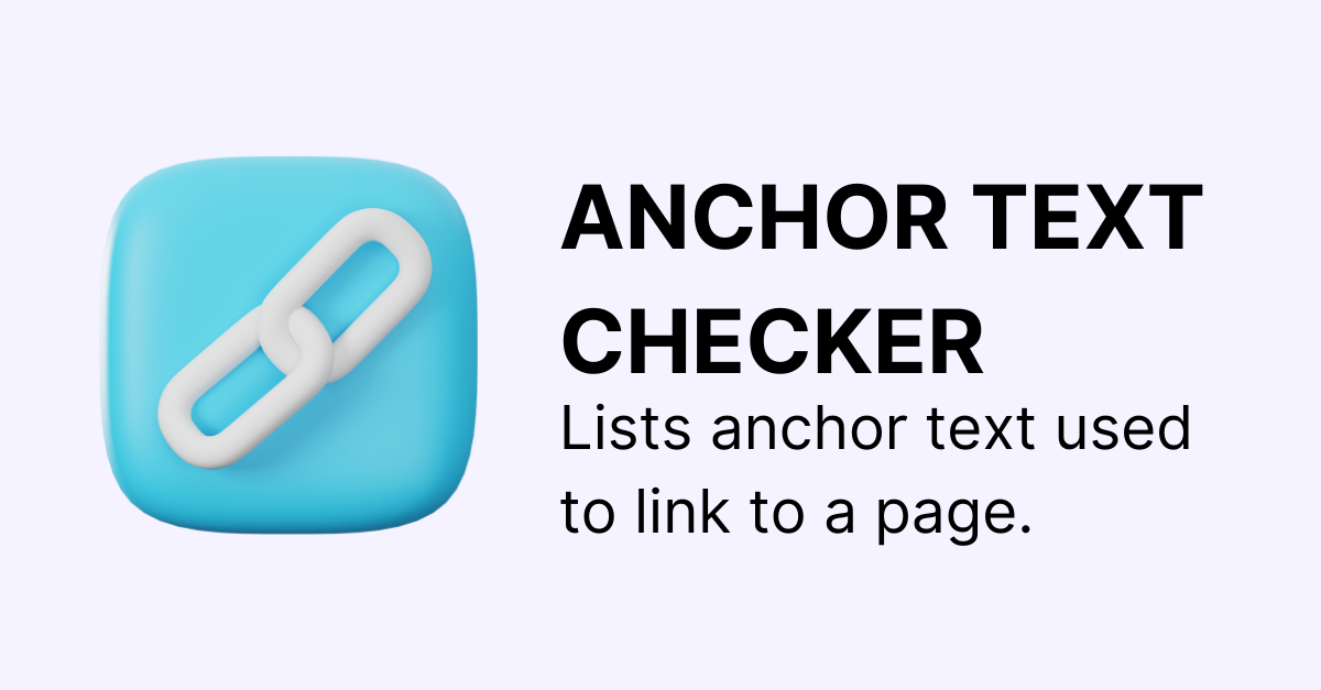 anchor text checker